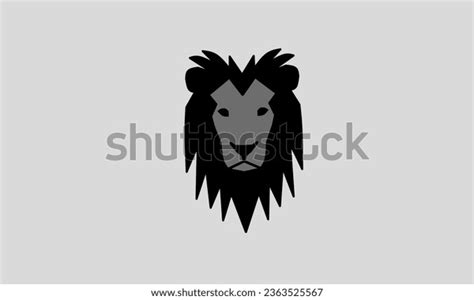 Black Lion Head Silhouette Vector Design Stock Vector (Royalty Free ...