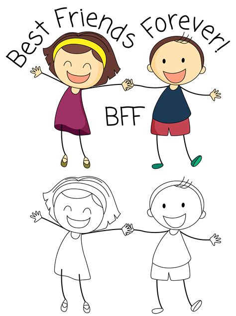 Top 191+ Cartoon pictures of best friends forever - Tariquerahman.net