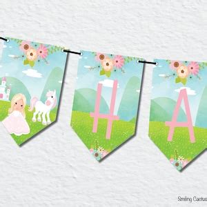 Princess Birthday Banner, Happy Birthday Banner INSTANT DOWNLOAD ...