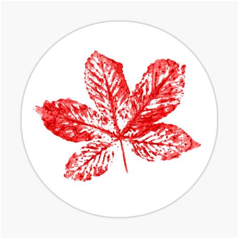 "Buckeye Leaf" Sticker by ellie419zap | Redbubble