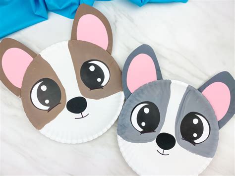 Paper Plate Dog Craft For Kids [Free Template]