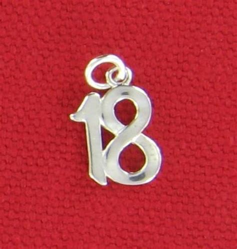 Sterling Silver 925 Solid Number 18 Birthday by prettysnazzymom