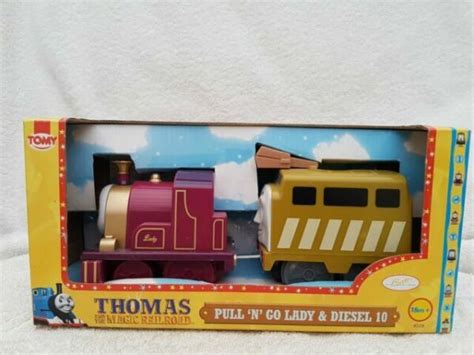 TOMY Thomas 4529 The Magic Railroad Pull N Go Lady & Diesel 10 for sale online | eBay