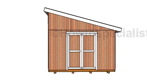 Lean to shed plans 12x16