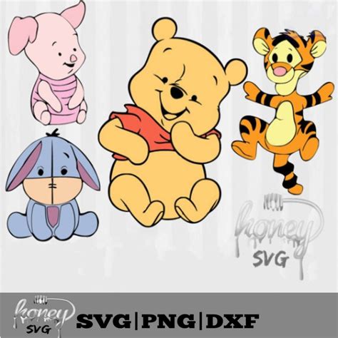 Baby Winnie the Pooh and Friends, Baby Winnie the Pooh Clipart, Baby Winnie the Pooh SVG, SVG ...