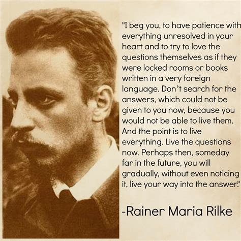 Timeless questions: Rainer Maria Rilke - Because it's there