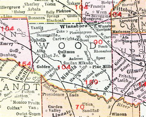 Wood County Tx Map - Map Of West