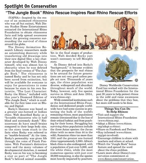 "The Jungle Book" Rhino Rescue Inspires Real Rhino Rescue Efforts | North American Precis ...