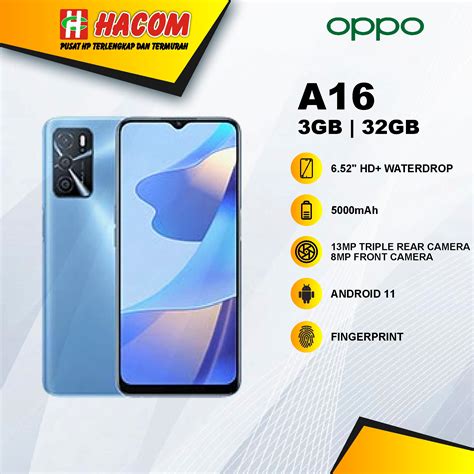 OPPO A16 RAM 3/32GB - PT. HARAPAN TEKNOLOGI INDONESIA