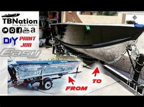 Painting an Aluminum Boat with spray paint & primer | Smokercraft Restoration. - YouTube