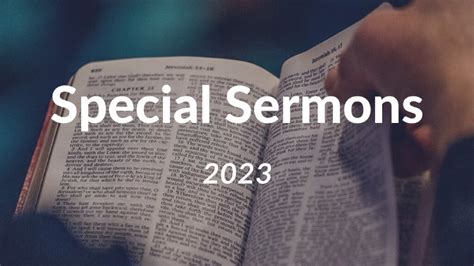 Special Sermons (2023) | First Baptist Church Siloam Springs