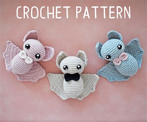 Bat crochet pattern easy halloween crochet pattern bat | Etsy