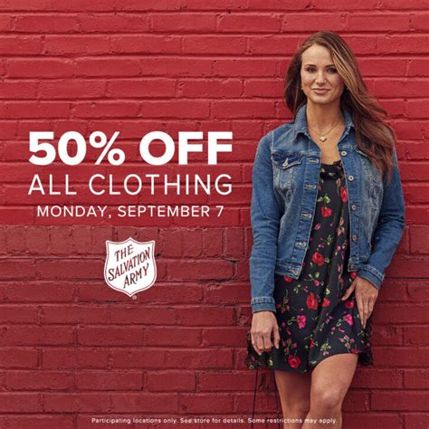 The Salvation Army Labor Day Sale: 50% Off All Clothing - Thrifty Minnesota