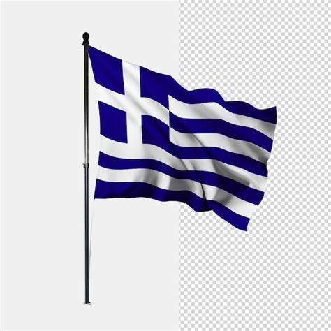 Premium PSD | Greece flag