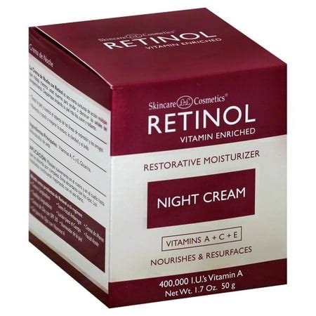 Skincare LdeL Cosmetics Retinol Vitamin Enriched Night Cream 1.7 Oz - Walmart.com