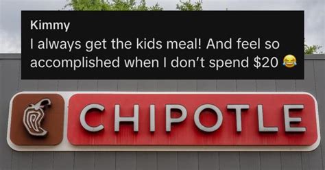 Order the Kids Meal From Chipotle and Thank Us Later