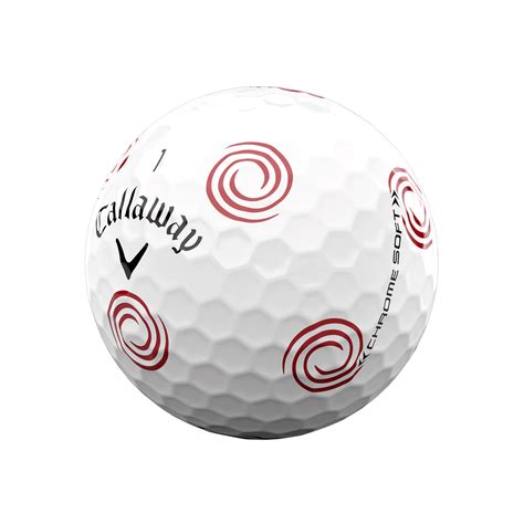 Limited Edition Chrome Soft Truvis Odyssey Swirl Golf Balls