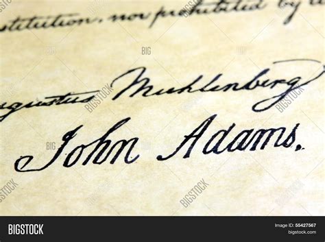 John Adams Signature Image & Photo (Free Trial) | Bigstock