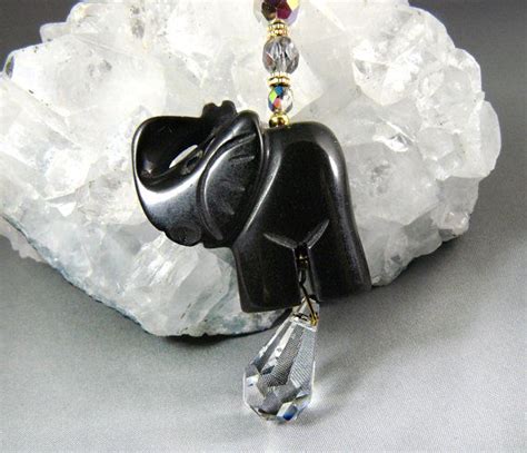 ELEPHANT ROAD TOTEM - Natural Gemstone Car Charm. Hang a gemstone ...