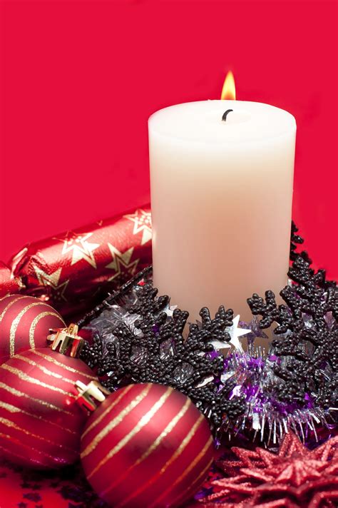 Photo of festive candle still life | Free christmas images
