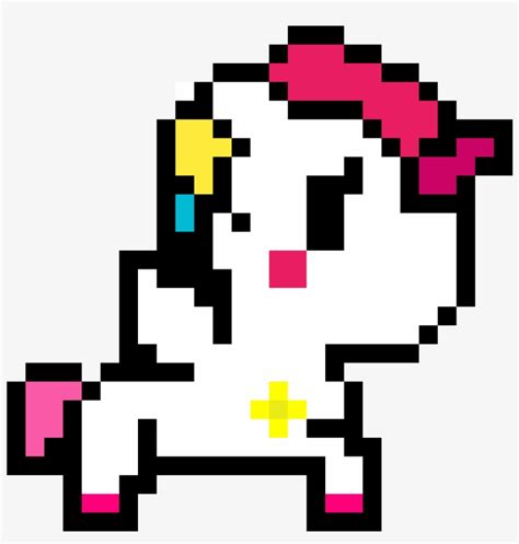 Kawaii Unicorn - Dibujos De Pixel Art De Unicornio PNG Image ...