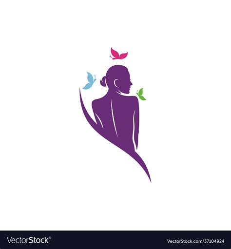 Beauty spa logo design creative spa logo design Vector Image