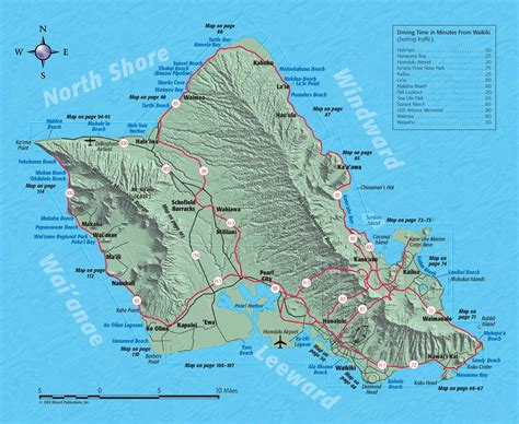 Printable Map Of Oahu