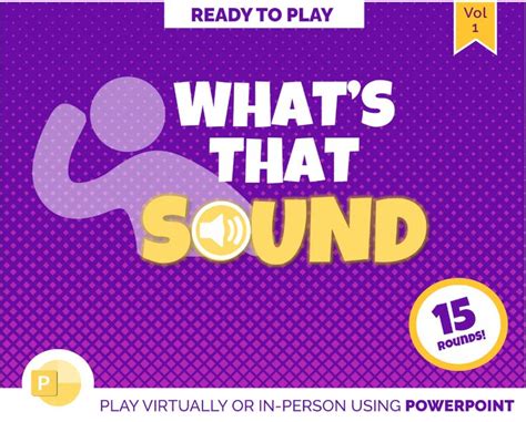 Guess the Sound Game Vol 1 Powerpoint Games for Zoom Party - Etsy | Powerpoint games, Video chat ...