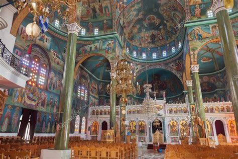 Christian Orthodox church interior ⬇ Stock Photo, Image by © portokalis #73376721