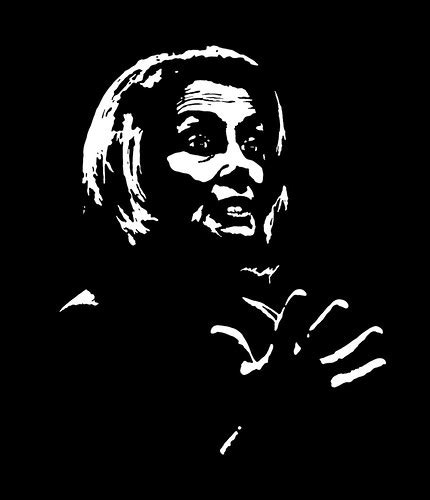 Nancy Pelosi - Black and White | I made this stencil style o… | Flickr