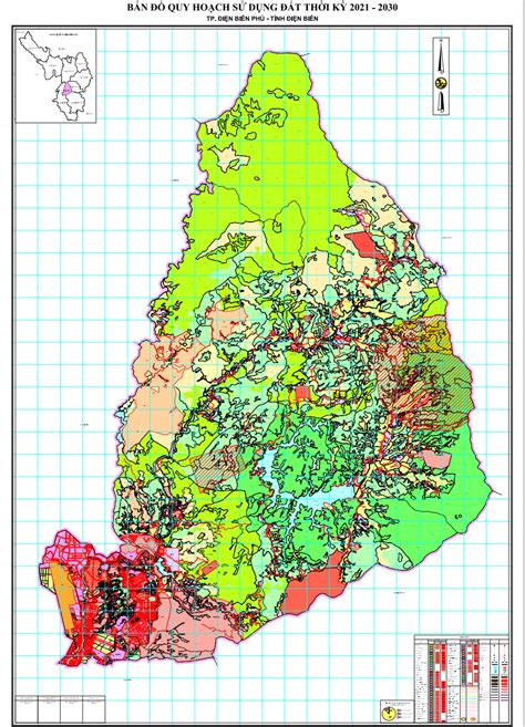 Bản đồ Quy Hoạch Thành Phố Điện Biên Phủ, Tỉnh Điện Biên 2024