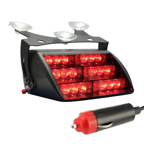 Red LED Emergency Flash Light Dash Warning HS-51034 - Walmart.com