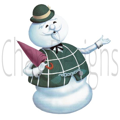 Sam the Snowman From Rudolph the Red Nose Reindeer PNG File, Christmas, Scrapbooking, Junk ...