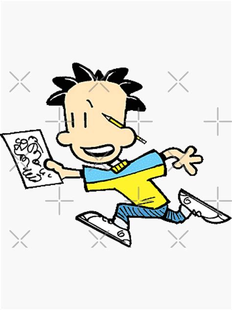 "Big Nate | Nickelodeon Kids Cartoon" Sticker for Sale by Zwosh | Redbubble