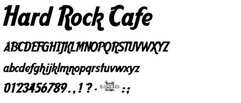 Hard Rock Cafe Font / Hardrock Cafe Schriftarten, Download Hardrock ...