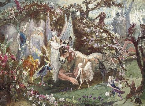 Titania and Bottom by John Anster Fitzgerald | Fairy paintings, Fairy ...