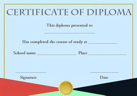 Diploma certificate sample | Certificate templates, Diploma, Graduation certificate template