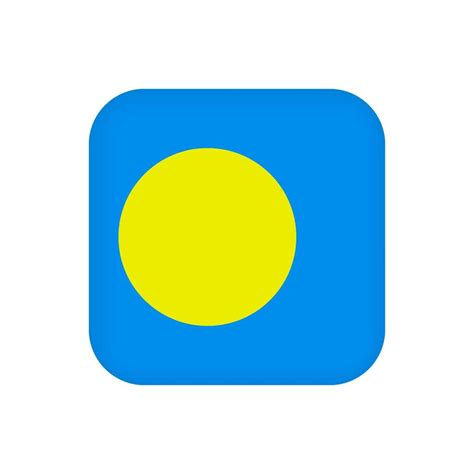 Palau flag, official colors. Vector illustration. 10422323 Vector Art ...