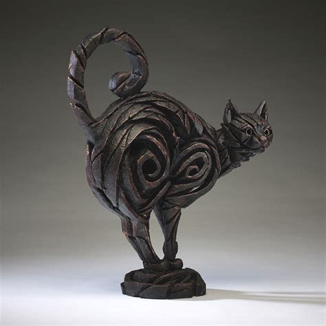 Cat - Black - Edge Sculpture - ED10B - Progressive Furnishings