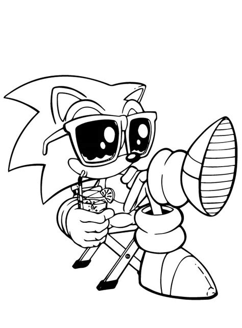 Kids-n-fun.com | Coloring page Sonic Free Sonic the Hedgehog