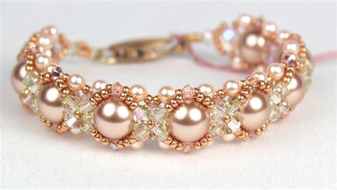 Rose Gold Pearl bracelet - Jewelry Designs By Leslie