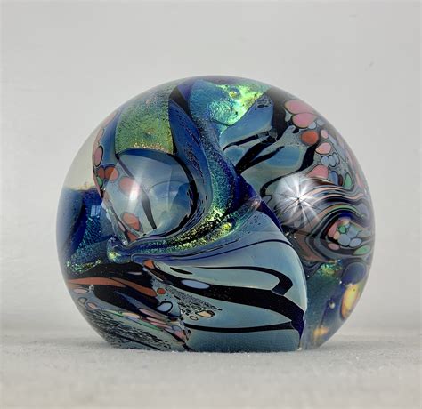 Art Glass Sphere by James Nowak, Multicolor | Out Of The Box