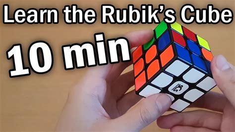 Learn How to Solve a Rubik's Cube in 10 Minutes (Beginner Tutorial) - YouTube