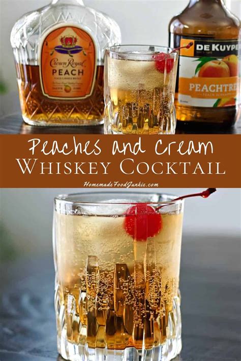 The perfect mix of crown royal peach whiskey and cream soda; our peaches and cream cocktail is ...