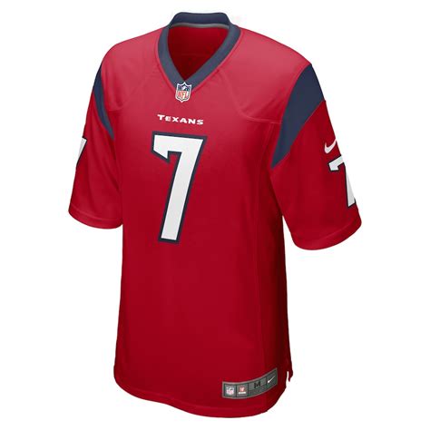 Men’s Houston Texans CJ Stroud Nike Red 2023 NFL Draft First Round Pick Alternate Game Jersey ...