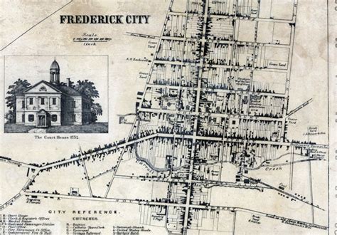 1858 Map of Frederick County Maryland Frederick City With - Etsy