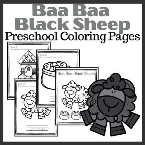 Free Printable Baa Baa Black Sheep Coloring Pages