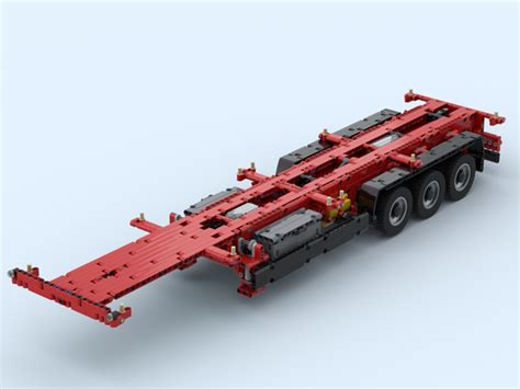 LEGO MOC Overseas Container Trailer (RC) by Huwi | Rebrickable - Build with LEGO