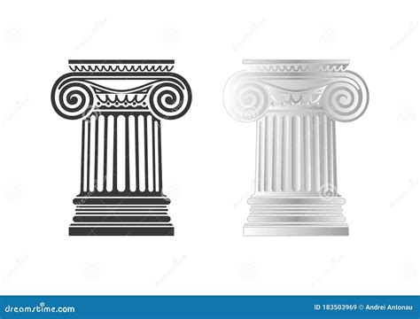 105_Ionic column stock vector. Illustration of columns - 183503969