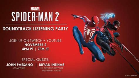 Marvel's Spider-Man 2 Getting Special Soundtrack Listening Party - Gameranx